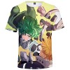 YIMIAO Homme Impression en 2D à Manches Courtes Été Unisexe My Hero Academia T-Shirt Garçon Vetement de Sport Tshirt Japanese