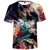 YIMIAO Homme Impression en 2D à Manches Courtes Été Unisexe My Hero Academia T-Shirt Garçon Vetement de Sport Tshirt Japanese
