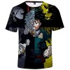 YIMIAO Homme Impression en 2D à Manches Courtes Été Unisexe My Hero Academia T-Shirt Garçon Vetement de Sport Tshirt Japanese