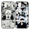 2 Pièces Coque pour Apple iPhone 11 6.1 avec Anime Jujutsu Kaisen Gojo Satoru Itadori Yuji Manga 3D Imprimé Motiv Case Doux
