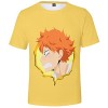 YIMIAO Garçon Fille Kageyama T-Shirts 3D imprimé Couleur à Manches Courtes Haikyuu Été Homme Japonais Karasuno Tee Shirt M 