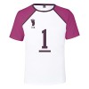 LKY STAR Anime Haikyuu T-Shirt Cosplay Japanese Karasuno High School Manches Courtes Lettre Impression Nouveau Décontracté Co