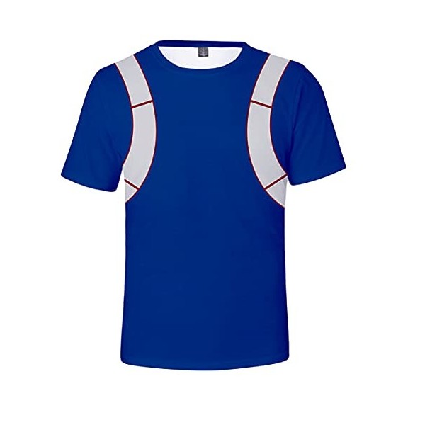 YIMIAO Homme T-Shirt 3D Impressions My Hero Academia Anime Cosplay Manches Courtes Mode Hip HopTee Shirt XXS 