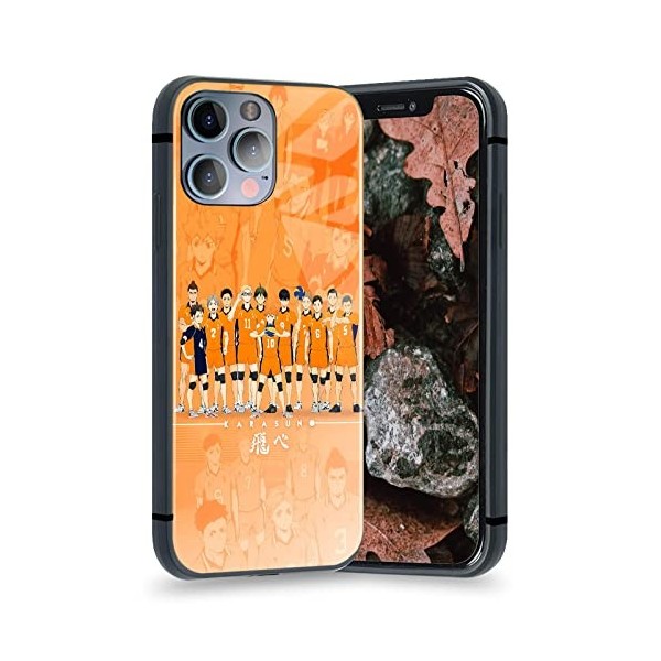 Haikyu Coque de protection en silicone mat pour iPhone XR Motif manga