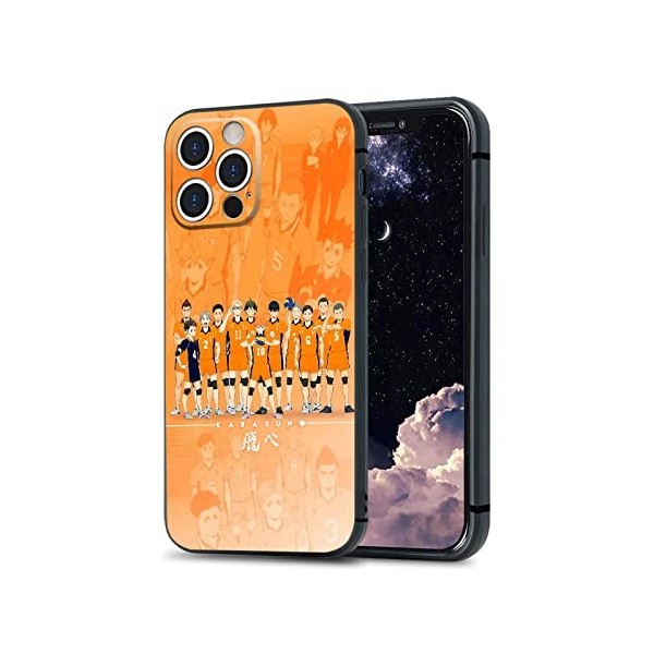 Haikyu Coque de protection en silicone mat pour iPhone XR Motif manga