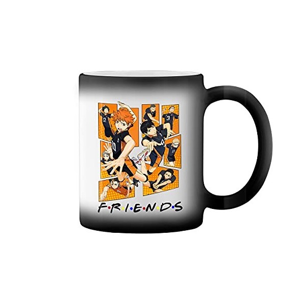 Karasuno High School Friends Inspires Team Haikyu Magie noire tasse à café Mug
