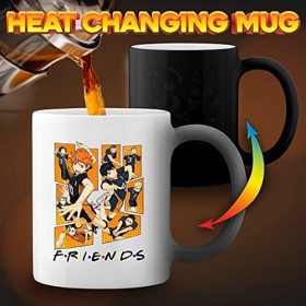 Karasuno High School Friends Inspires Team Haikyu Magie noire tasse à café Mug