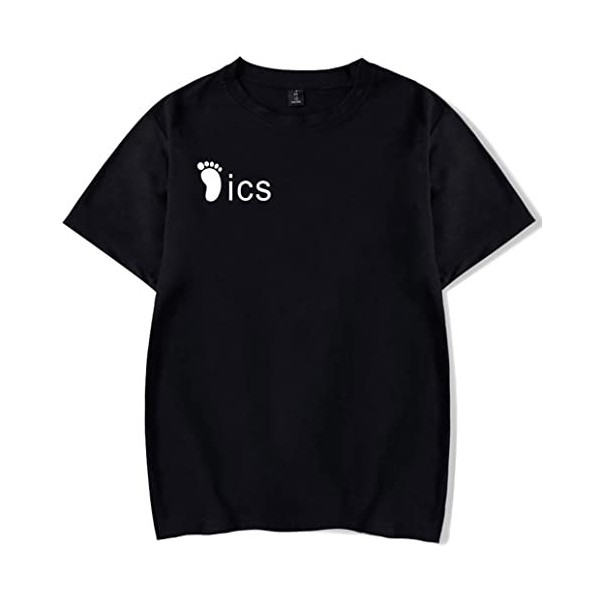 YIMIAO Garçon Fille Kageyama T-Shirts Couleur à Manches Courtes Haikyuu Été Homme Japonais Animé Karasuno Tee Shirt S 