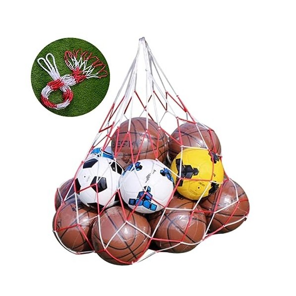 Unomor Filet De Sport en Maille Sac De Sport Transporteur Unique Sac en Filet De Basket-Ball Poche pour Filet De Basket Sac D