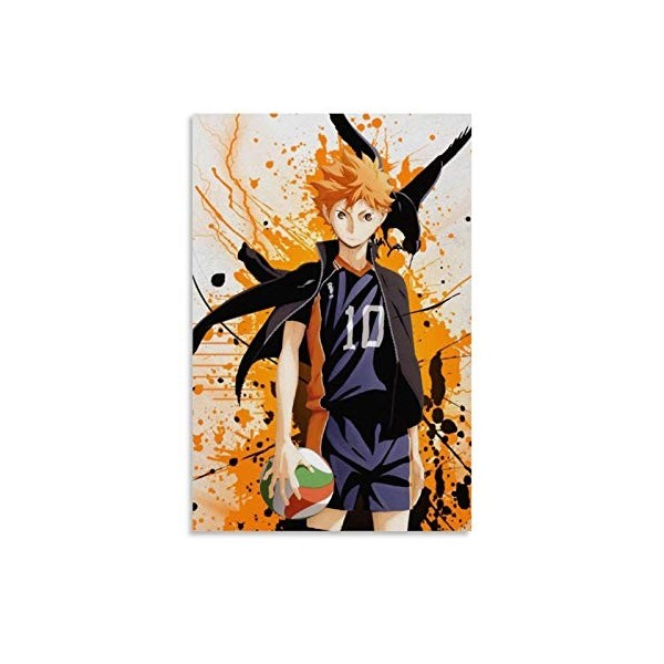 Anime Haikyu - Impression sur toile du dessin animé japonais - Décoration murale moderne pour chambre de famille - 30 x 45 cm