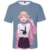 YIMIAO Femme My Hero Academia T-Shirt à Manches Courtes Casual Anime Printing Tee Tops Filles Enfants Respirant Tee-Shirt XXS