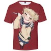 YIMIAO Femme My Hero Academia T-Shirt à Manches Courtes Casual Anime Printing Tee Tops Filles Enfants Respirant Tee-Shirt XXS