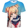 YIMIAO Femme My Hero Academia T-Shirt à Manches Courtes Casual Anime Printing Tee Tops Filles Enfants Respirant Tee-Shirt XXS