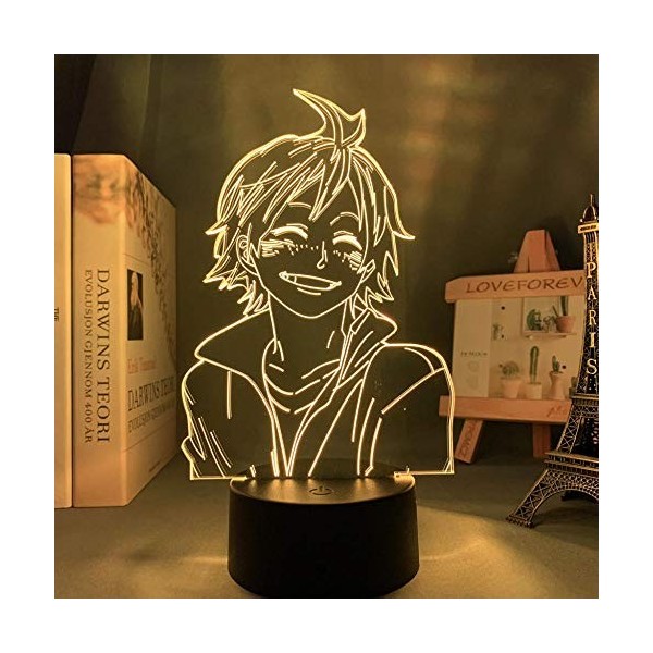 Anime haikyuu tadashi yamaguchi pour la chambre décor soir lumière lumière cadeau anniversaire manga 3d illusion lumière yama