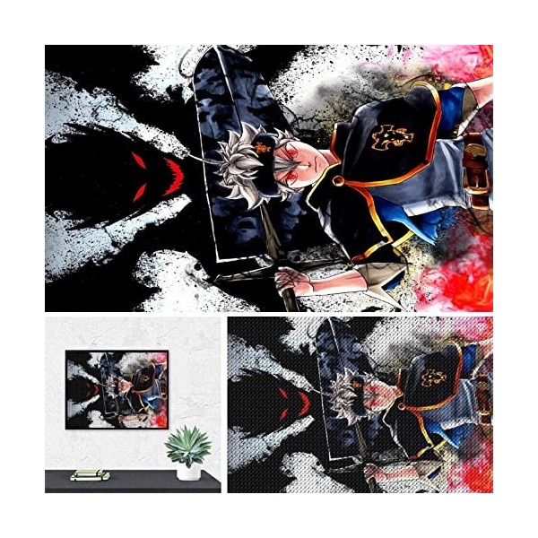 PAWCA DIY 5D Diamant Peinture Broderie Kit Diamant Peinture，Anime Haikyu!!，Mosaïque Artisanat Cadeaux Faits À La Main round d