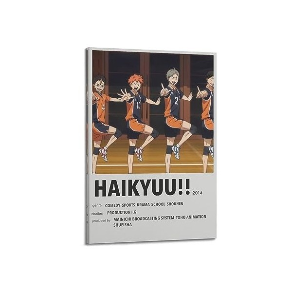 GLUC Haikyu!!Poster classique de film et de télévision pour chambre dadolescent Décoration murale sans cadre 30 x 45 cm