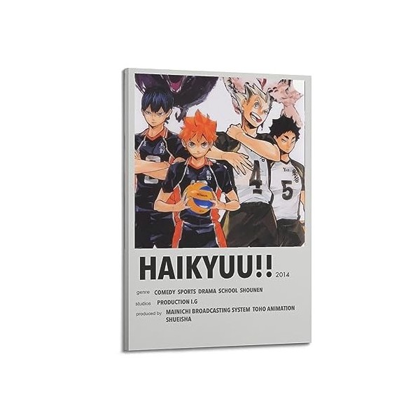 GLUC Haikyu!!Poster classique de film et de télévision pour chambre dadolescent Décoration murale sans cadre 30 x 45 cm