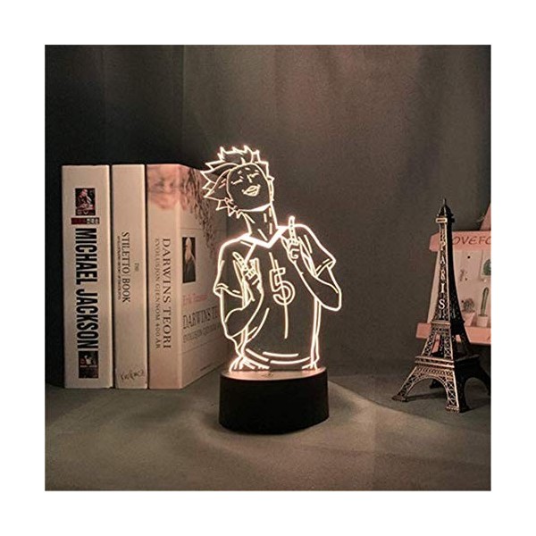 Lampe 3D Anime Haikyuu Tendou Satori lumière pour enfants pépinière décoration veilleuse cadeau danniversaire Manga Gadget T