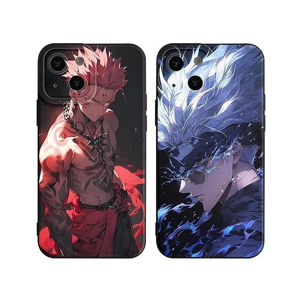 2 Pièces Coque pour Samsung Galaxy A14 5G 6.8, avec Anime motif Jujutsu Kaisen Gojo Satoru Itadori Yuji Manga Antichoc TPU 