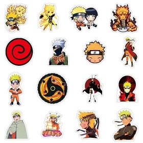 50 pièces Naruto autocollants pour ordinateur portable Anime Stickers imperméables pour planche à roulettes, bagages, casque,