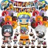 POVALLOV 35Pcs Narut Anniversaire Décoration Ballons,Naruto Gateau Decoration Ensemble de Décoration Ballon de Fête dAnniver