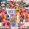 POVALLOV 35Pcs Narut Anniversaire Décoration Ballons,Naruto Gateau Decoration Ensemble de Décoration Ballon de Fête dAnniver