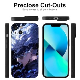 2 Pièces Coque pour Samsung Galaxy A14 5G 6.8, avec Anime motif Jujutsu Kaisen Gojo Satoru Itadori Yuji Manga Antichoc TPU 
