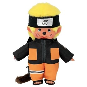 Bandai - Monchhichi - Peluche Monchhichi Naruto Shippuden - Peluche toute douce 20 cm pour enfants et adultes - SE241088