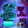 Veilleuse Naruto, 2-en-1 Kakashi Naruto Lampe 3D LED illusion - Naruto Manga Veilleuse Smart Remote Control Anime Lampe 16 Co