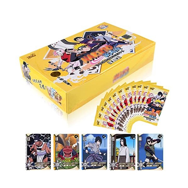 Forhome Lot de 180 cartes danime 2ème édition - Lot de 180 cartes à collectionner - Boîte de cartes à collectionner - Jeu de