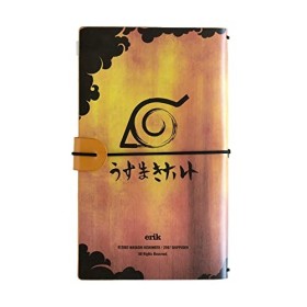 Grupo Erik - Ensemble Carnet de Voyage Naruto Shippuden | Carnet de Notes 2 en 1 | Notebook Simili Cuir