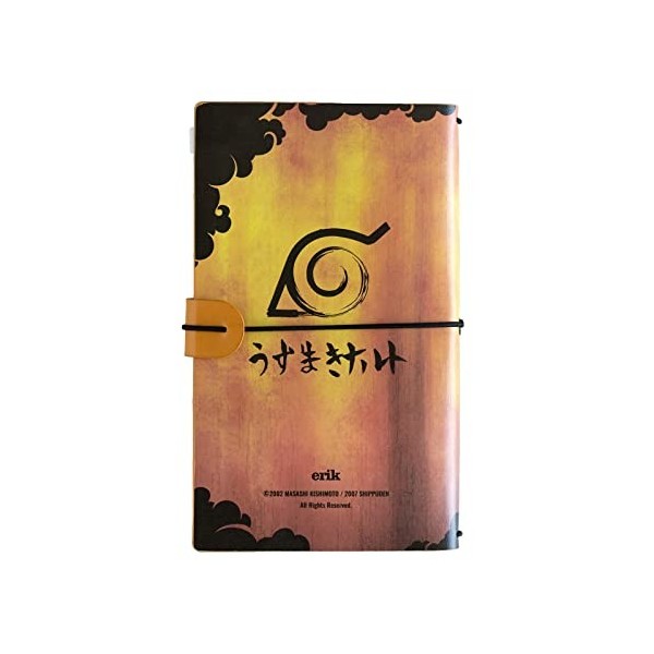 Grupo Erik - Ensemble Carnet de Voyage Naruto Shippuden | Carnet de Notes 2 en 1 | Notebook Simili Cuir