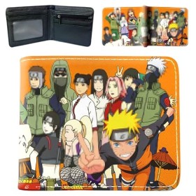IOSCDH Na-Ruto Anime Portefeuille Faux Cuir Bifold Portefeuille Mince Dessin Animé Bourse Wallet Porte Carte Dessin Animé Por