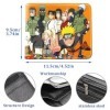 IOSCDH Na-Ruto Anime Portefeuille Faux Cuir Bifold Portefeuille Mince Dessin Animé Bourse Wallet Porte Carte Dessin Animé Por