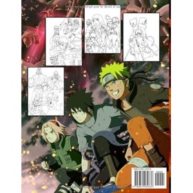 Náruto livre de coloriage: Grands cadeaux pour tous ceux qui aiment lanime et le manga avec 30 pages à colorier de haute qua
