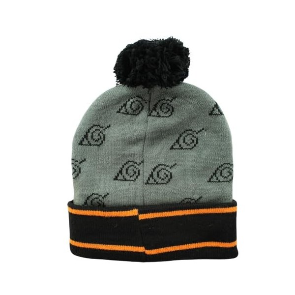 Disney Bonnet et Gants Naruto Garçon, Noir, Taille Normale Lot de 2 