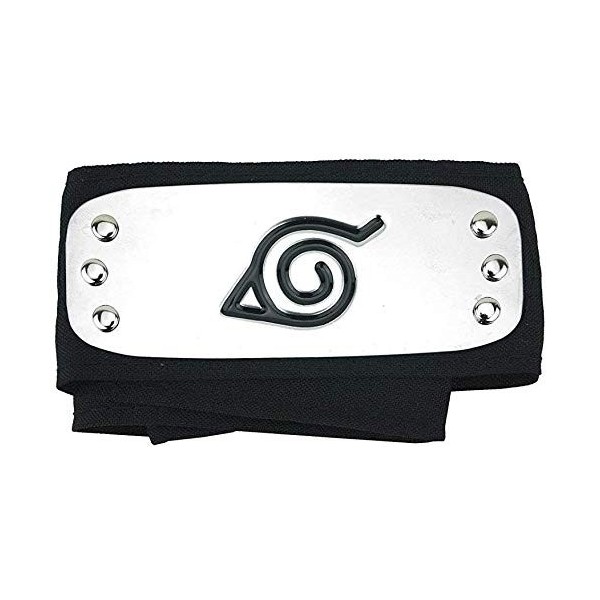 GUGUBU Naruto Shippuden Konoha Leaf Black Ninja Cosplay Bandeau