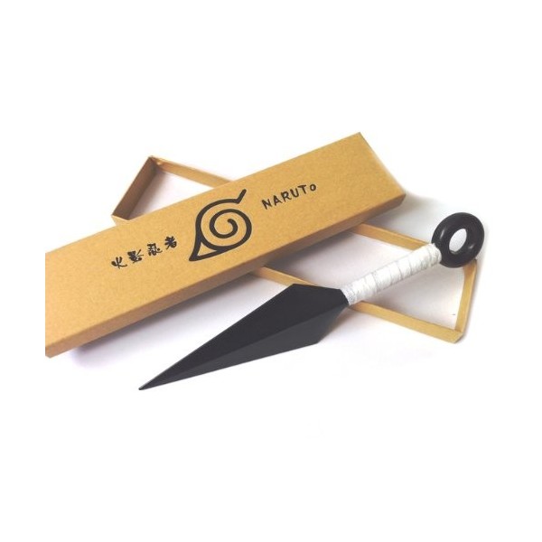 Naruto - Shinobi Ninja Kunai 28cm Costume Accessoir Blau PVC Plastik Cosplay Replika avec Livraison Gratuite