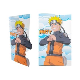 Chaks 8 CARTONS DINVITATION NARUTO SHIPPUDEN 16X10CM