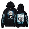 zhedu Nouveau Drôle Anime Jujutsu Kaisen Sweat À Capuche Gojo Satoru Sweats Automne Hiver Grande Taille Décontracté Mode Unis