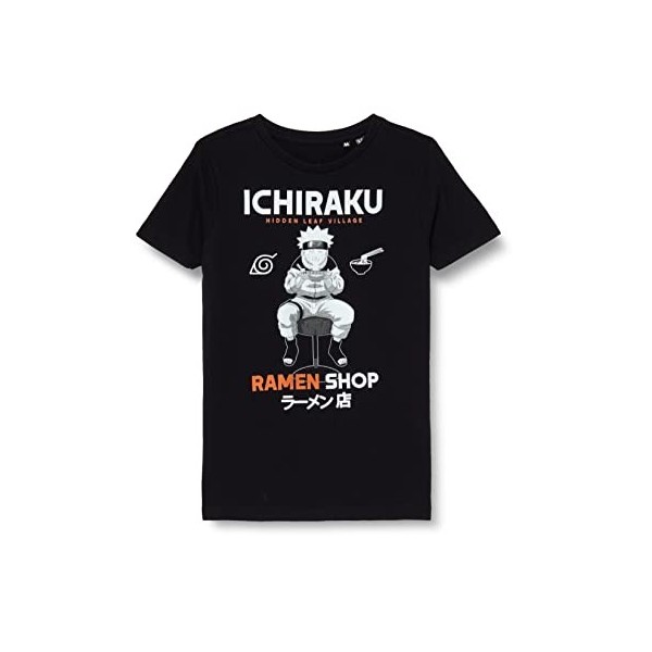 Naruto BONARUTTS027 T-Shirt, Navy, 06 Ans Garçon