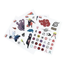 Grupo Erik - Gadget Decals Naruto Shippuden | Lot de 59 Autocollants | Stickers pour Ordinateur Portable, Smartphone, Tablett