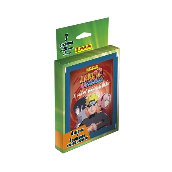 Panini Naruto Shippuden 2-Un Nouveau Départ Blister 7 Pochettes, 004628KBF7