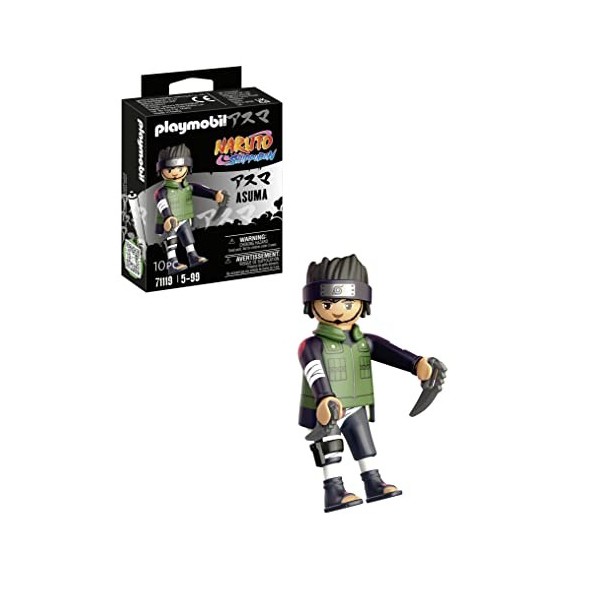 Playmobil 71119 Asuma - Naruto - Héros Issu de la série danime - pour reconstituer des scènes légendaires ou Inventer de Nou
