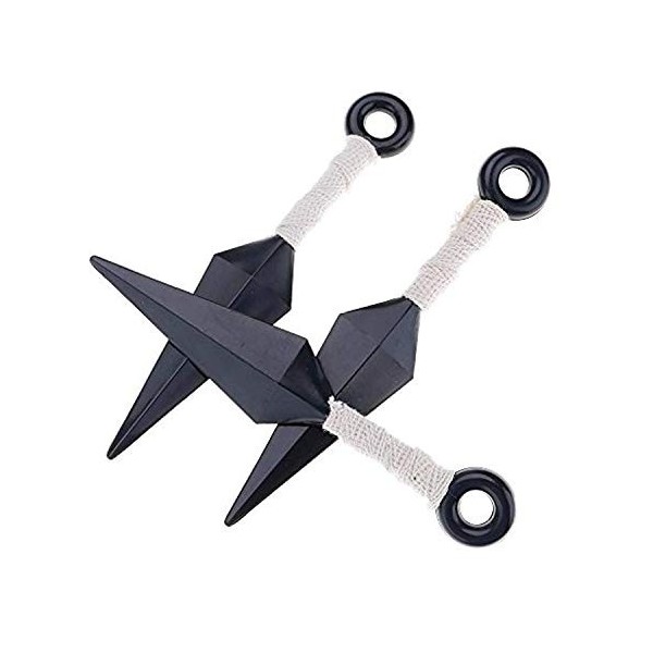 SoMulti Lot De 3 Kunai Ninja Naruto Konoha Accessoire Deguisement Cosplay