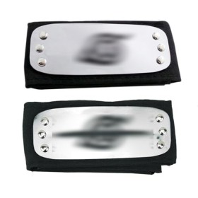 HNJUSR 2 Pièces Bandeau Narut Narut Shippuden Konoha Bandeau Bando Narut Noir Rouge Bleu Serre-Tête en Métal Cosplay Accessoi