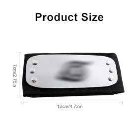 HNJUSR 2 Pièces Bandeau Narut Narut Shippuden Konoha Bandeau Bando Narut Noir Rouge Bleu Serre-Tête en Métal Cosplay Accessoi