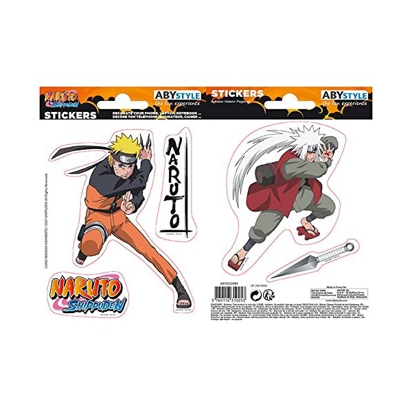 ABYSTYLE - NARUTO SHP - Stickers - 16x11cm - Naruto/Jiraiya