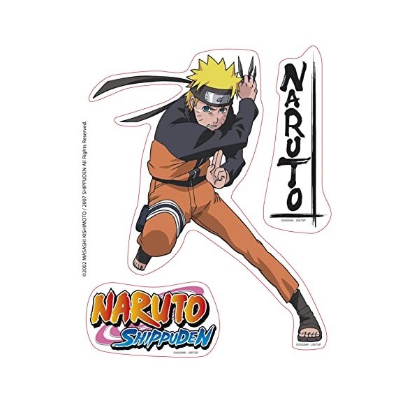 ABYSTYLE - NARUTO SHP - Stickers - 16x11cm - Naruto/Jiraiya