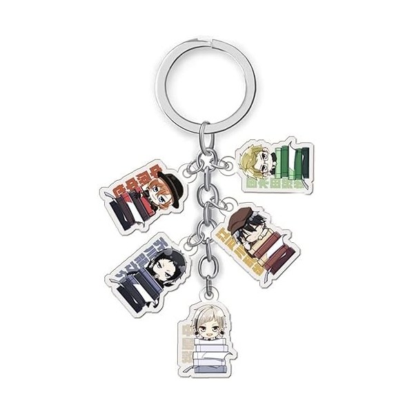 Harpra An*ime F*igure Keyc*hain Set – 6 personnages populaires de Fa*iry Ta*il, Nar*uto, et plus encore, Naruto